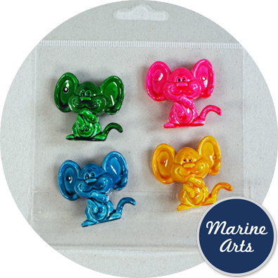 8041-P8 - Coloured Mice - 4 Pack